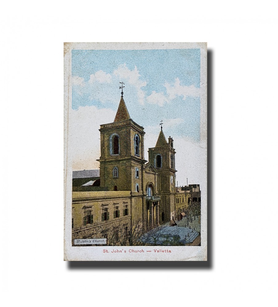 Malta Postcard - St. John's Church Valletta, UPU, New Unused