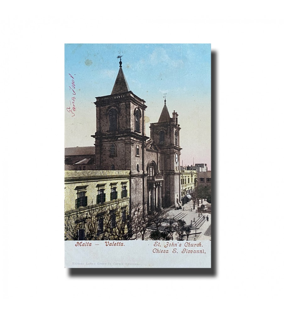 Malta Postcard - St. John's Cathedral, UPU, Used