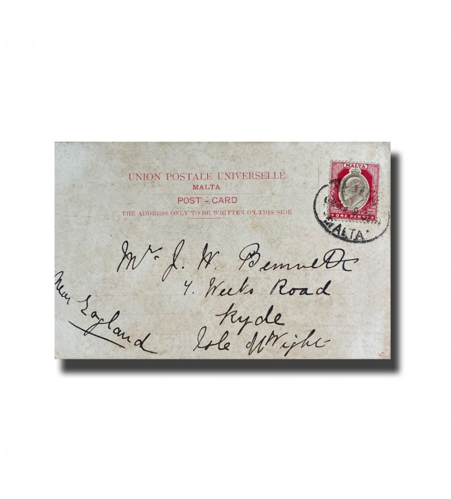 Malta Postcard - Barriera Landing Place, UPU, Used With Stamp and Cancellation
