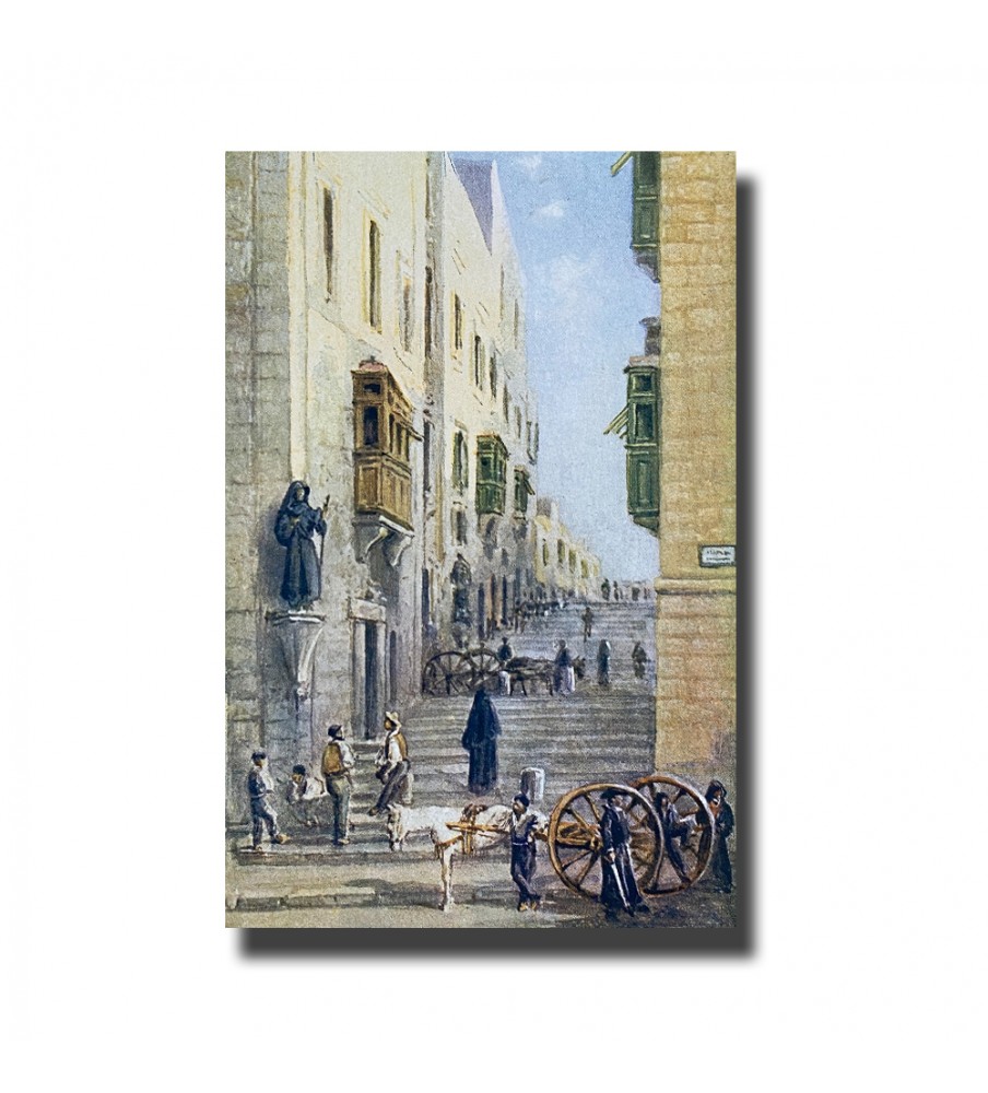 Malta Postcard - Strada Santa Lucia Valletta, New Unused