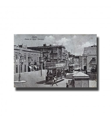 Malta Postcard - Piazza St. Anna Floriana, New Unused, Printed in Saxony