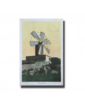 Malta Postcard - Wind Mill, UPU, Used With Stamp and Cancellation