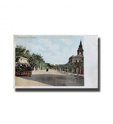 Malta Postcard - Promenade Floriana, UPU, New Unused