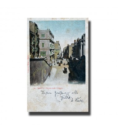 Malta Postcard - Strada Reale, Vincenzo Galea, Used