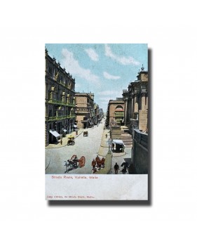 Malta Postcard - Strada Reale, UPU