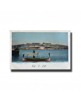 Malta Postcard - Fort Manoel, Used