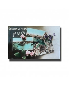 Malta Postcard - Greetings From Malta, Used, Made in Italy