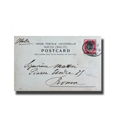 Malta Postcard - Strada San Giovanni, Used With Stamp and Cancellation