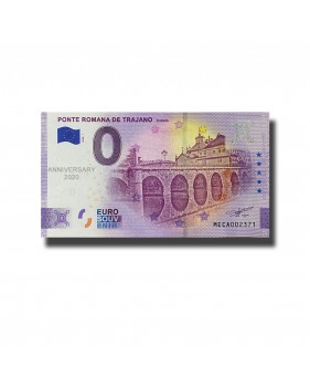 Anniversary 0 Euro Souvenir Banknotes Ponte Romana De Trajano Portugal MECA 2020-1