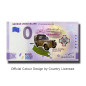 0 Euro Souvenir Banknotes George Cross Island Coloured Malta FEAK 2020-1