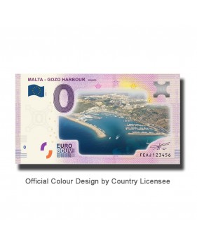 0 Euro Souvenir Banknote Malta Gozo Harbour Mgarr Colour Malta FEAJ 2019-1