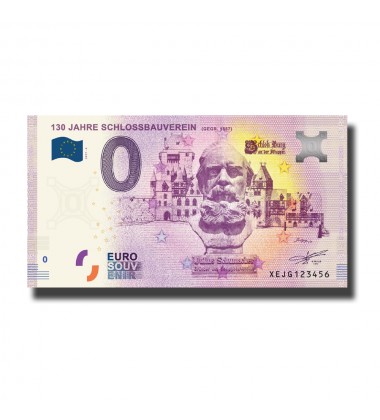 0 Euro Souvenir Banknote Schloss Burg 130 Jahre SBV Germany XEJG 2017-6