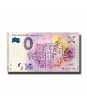 0 Euro Souvenir Banknote Schloss Burg Bau der Burg Germany XEJG 2018-8