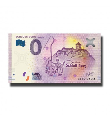 0 Euro Souvenir Banknote Schloss Burg Seilbahn Germany XEJG 2018-9