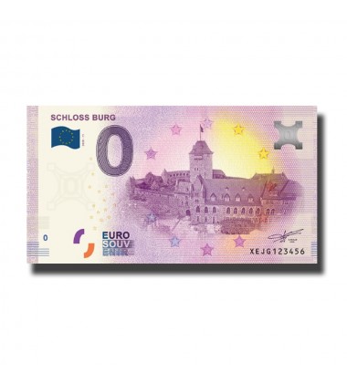 0 Euro Souvenir Banknote Schloss Burg Germany XEJG 2020-11