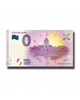 0 Euro Souvenir Banknote Schloss Burg Germany XEJG 2020-11