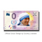 0 Euro Souvenir Banknote Mother Teresa Colour India FEAA 2019-1 0 Euro Souvenir Banknote Mother Teresa Colour India FEAA 2019-1