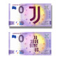 0 Euro Souvenir Banknote Thematic Juventus Italy 2021 SECZ -  Set of 2