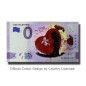 0 Euro Souvenir Banknote San Valentino Colour Italy SEDA 2021-1 0 Euro Souvenir Banknote San Valentino Colour Italy SEDA 2021-1