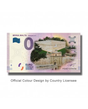 0 Euro Souvenir Banknote Mdina Malta FEAE 2019-1