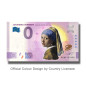 0 Euro Souvenir Banknote Johannes Vermeer Colour Netherlands PEBF 2021-1