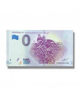 0 Euro Souvenir Banknote Ukkohalla Finland LEAU 2019-1