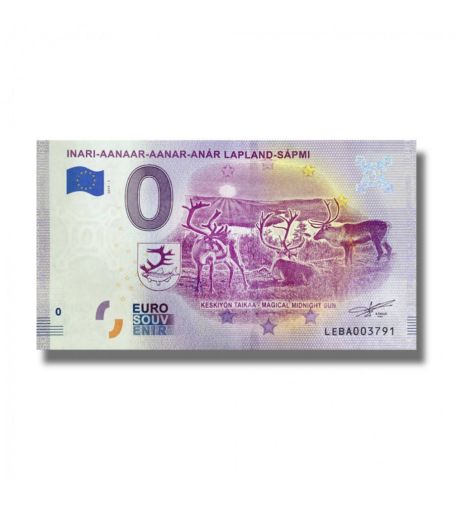 0 Euro Souvenir Banknote Inari - Aanaar- Aanar - Anar Lapland Sampi Finland LEBA 2019-1