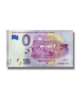 0 Euro Souvenir Banknote Inari - Aanaar- Aanar - Anar Lapland Sampi Finland LEBA 2019-1