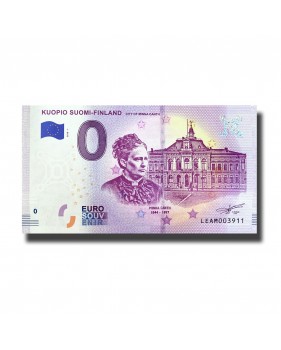 0 Euro Souvenir Banknote Kuopio Suomi Finland LEAM 2018-1