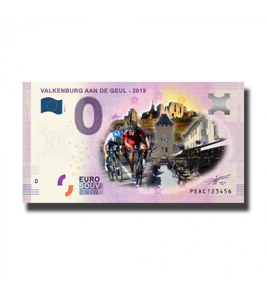 0 Euro Souvenir Banknote Valkenburg Aan De Geul Colour Netherlands PEAC 2019-1