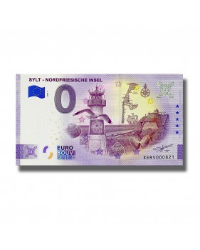 0 Euro Souvenir Banknote Sylt Nordfriesische Insel Germany XERV 2021-1