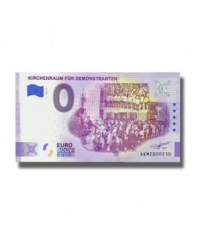 0 Euro Souvenir Banknote Kirchenraum Fur Demonstranten Germany XEMZ 2021-27