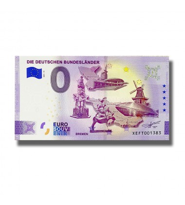 0 Euro Souvenir Banknote Die Deutschen Bundeslander Germany XEFT 2021-14