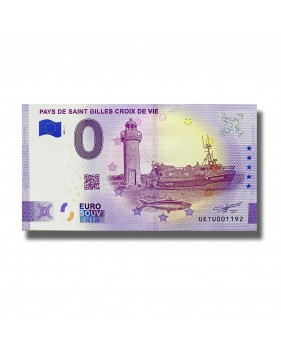 0 Euro Souvenir Banknote Pays De Saint Gilles Croix De Vie France UETU 2021-1