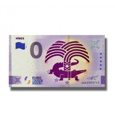 0 Euro Souvenir Banknote Nimes France UEKZ 2021-7