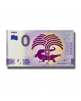 0 Euro Souvenir Banknote Nimes France UEKZ 2021-7