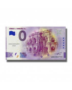 Anniversary 0 Euro Souvenir Banknote Nimes Nimeno II France UEKZ 2021-6