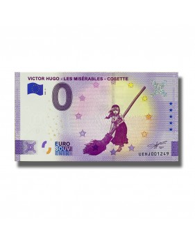 0 Euro Souvenir Banknote Victor Hugo Les Miserables Cosette France UEHJ 2021-5