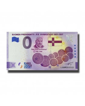 0 Euro Souvenir Banknote Suomen Presidentti PE Svinhufvud Finland LEBM 2021-3