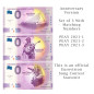 Anniversary 0 Euro Souvenir Banknote Eurovision 2021 Set of 3 Netherlands PEAY 2021-1-2-3 Anniversary 0 Euro Souvenir Banknote Eurovision 2021 Set of 3 Netherlands PEAY 2021-1-2-3