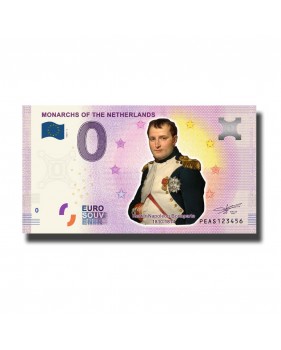 0 Euro Souvenir Banknote Monarchs of The Netherlands Napoleon Colour Netherlands PEAS 2020-2