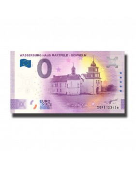 0 Euro Souvenir Banknote Wasserburg Haus Martfeld Schwelm Germany XERS 2021-1