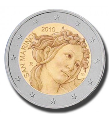 2010 San Marino 500th Anniversary of the Death of Sandro Botticelli 2 Euro Coin