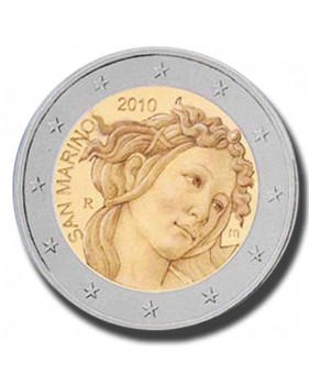 2010 San Marino 500th Anniversary of the Death of Sandro Botticelli 2 Euro Coin