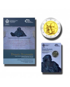 2014 San Marino 500th Anniversary of the Death of Bramante Lazzari 2 Euro Coin