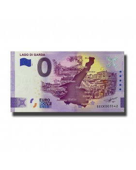 0 Euro Souvenir Banknote Lago Di Garda Italy SECK 2020-1