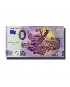 Anniversary 0 Euro Souvenir Banknote Lago Di Garda Italy SECK 2020-1