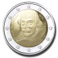 2016 San Marino William Shakespeare 2 Euro Commemorative Coin