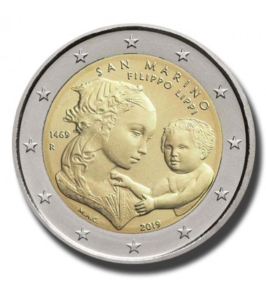 2019 San Marino Filippo Lippi 2 Euro Coin