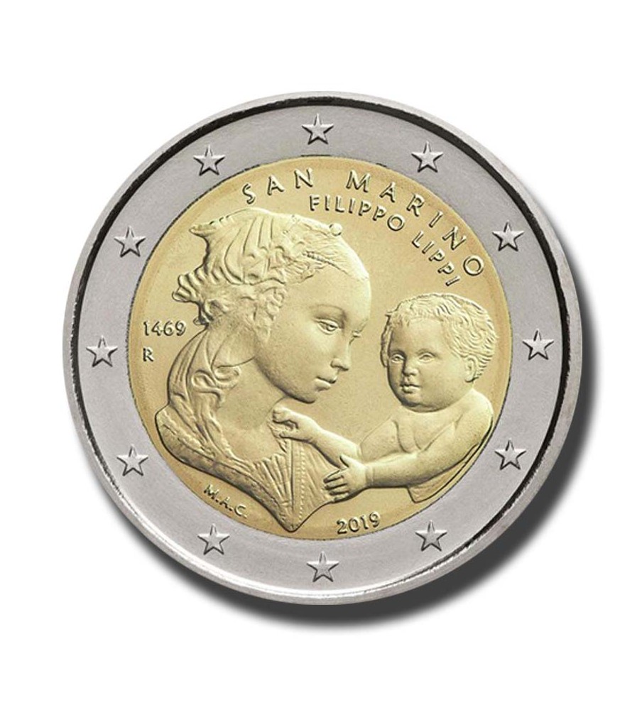2019 San Marino Filippo Lippi 2 Euro Coin
